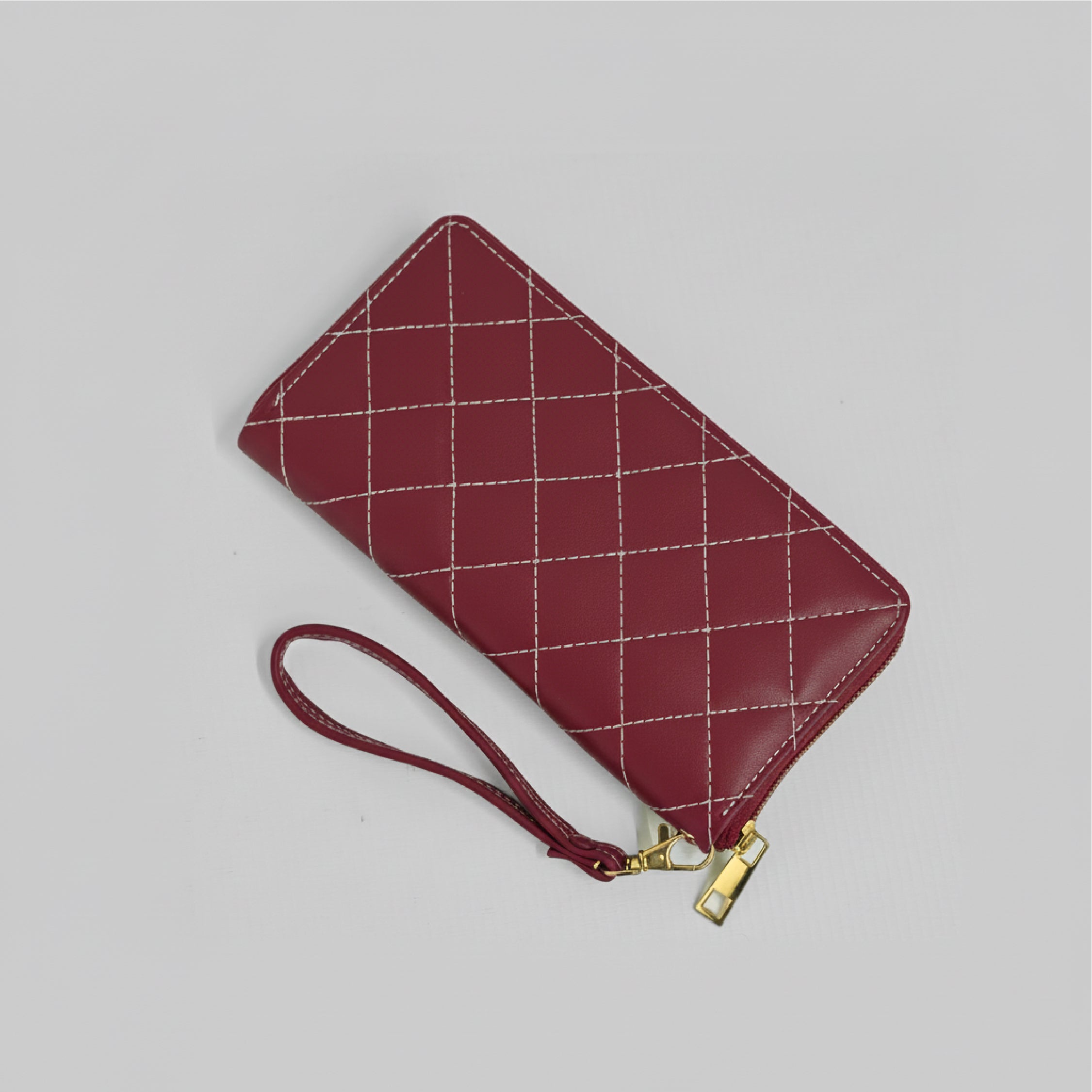Quilted Wallet - Red