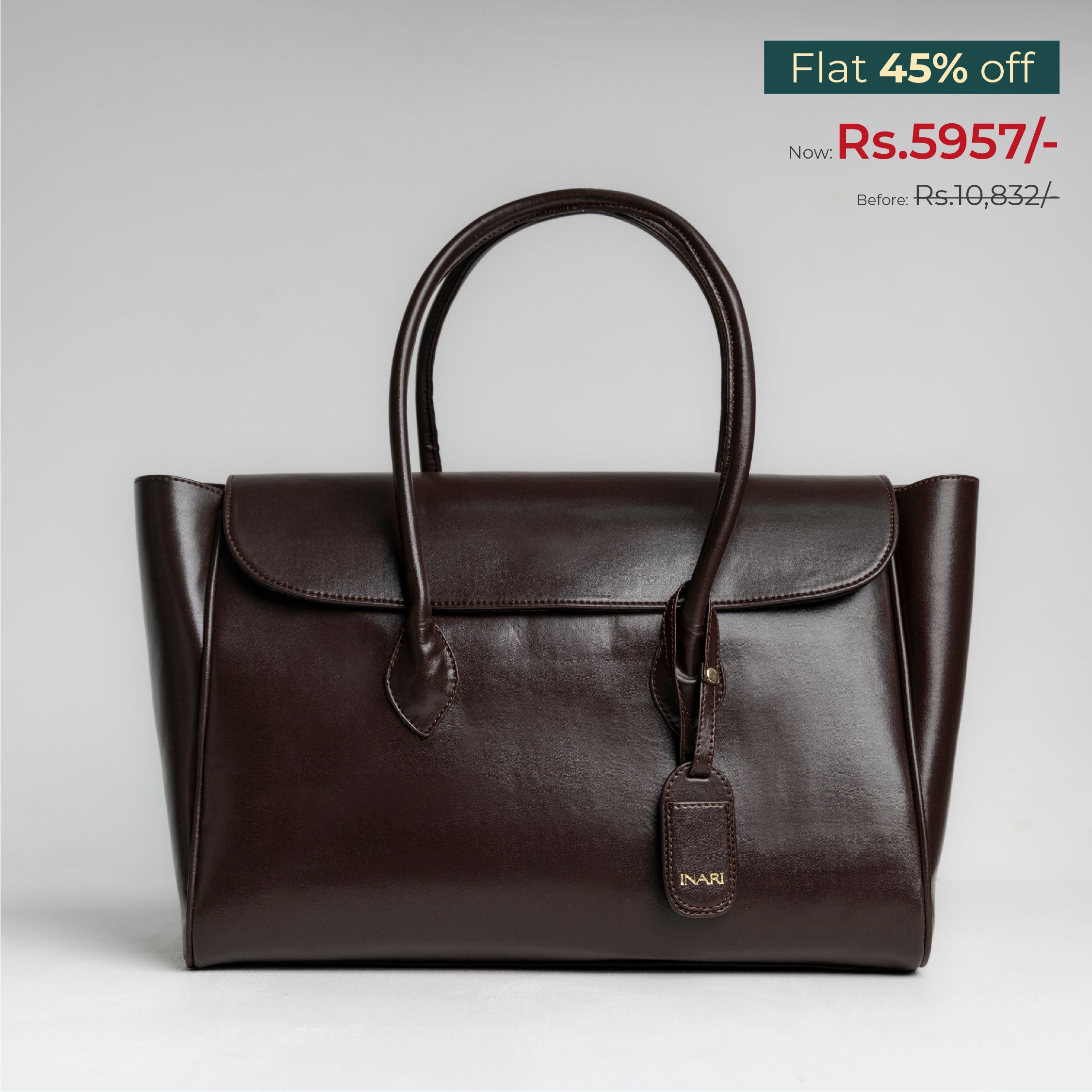 Office Tote - Chocolate Brown