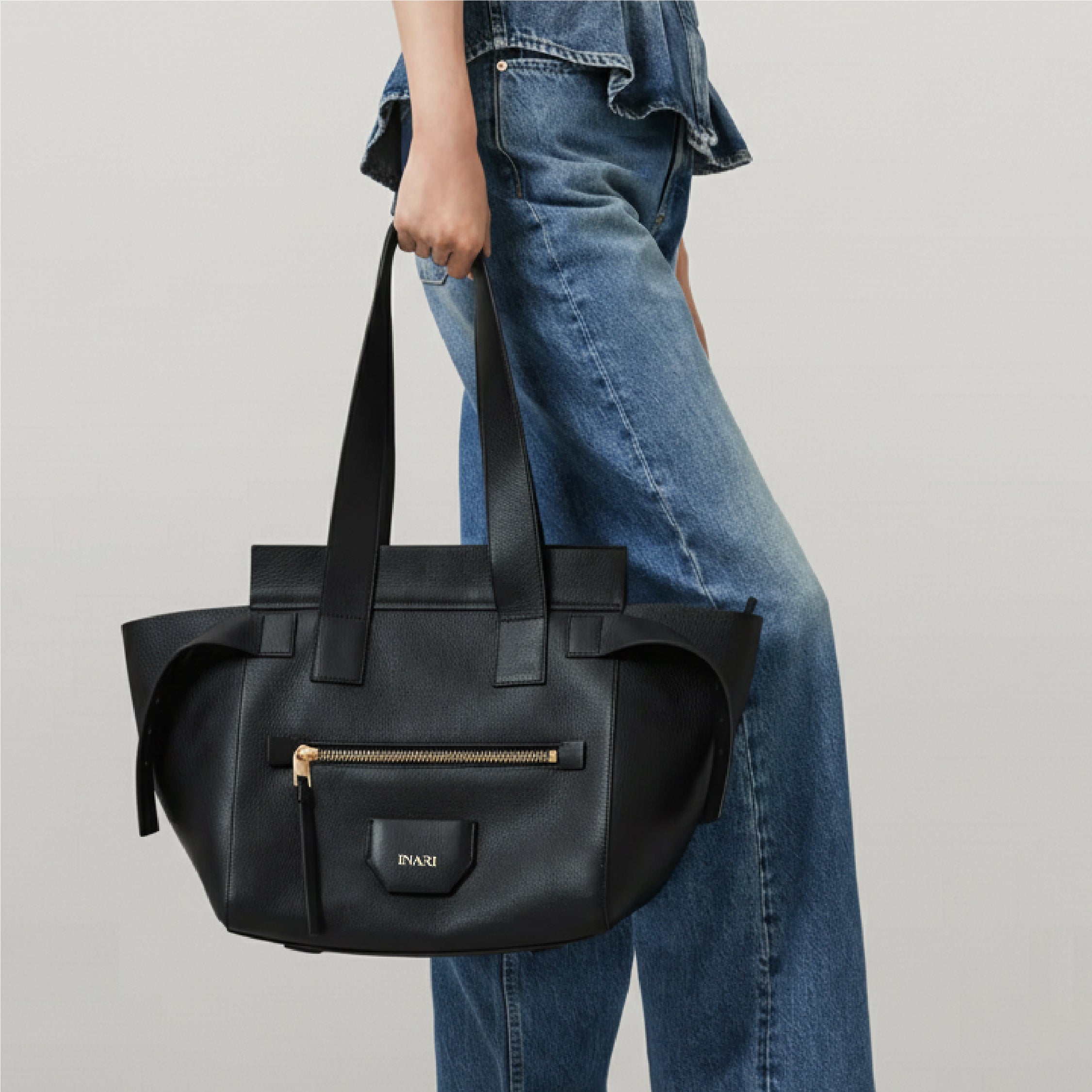 Belted Tote - Black