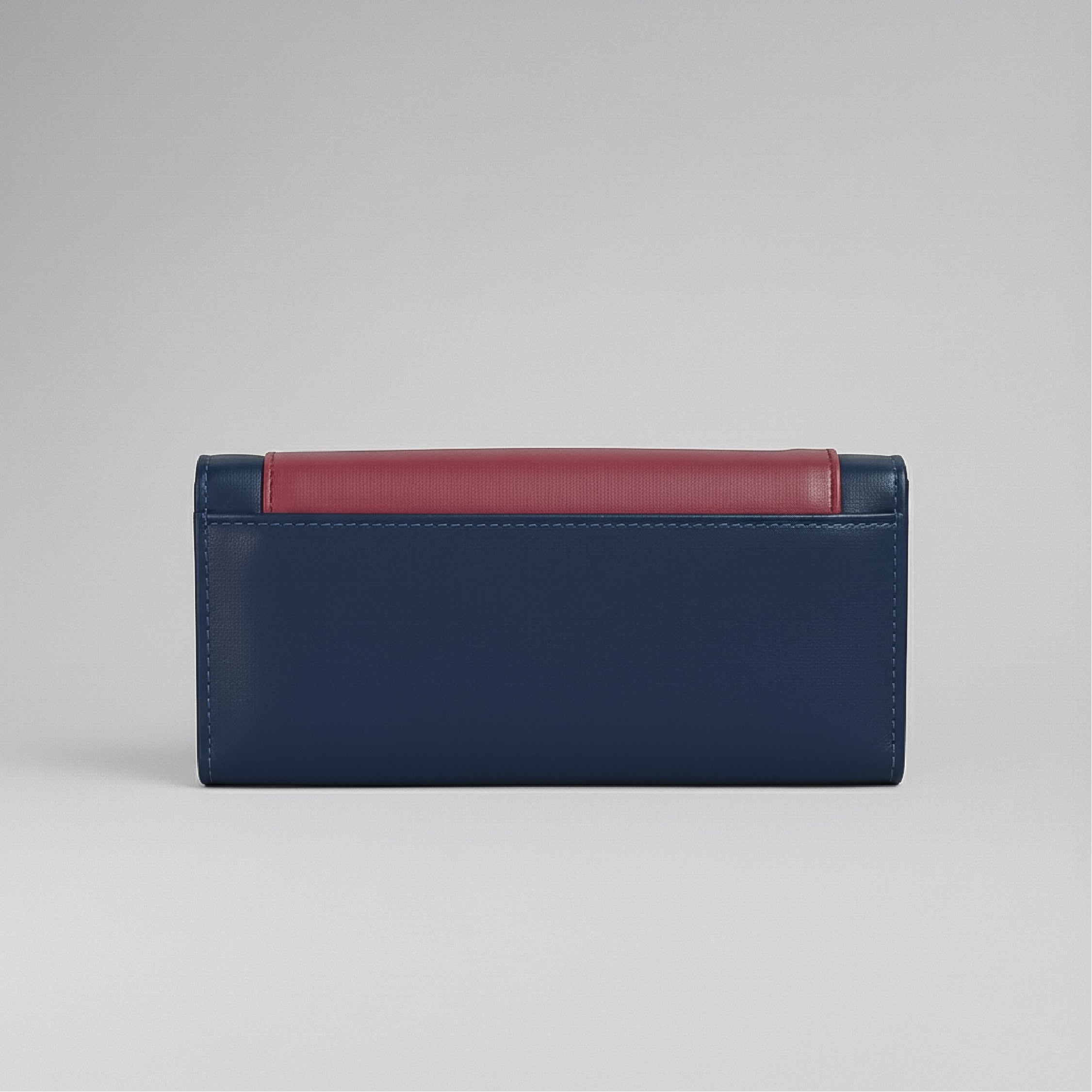 Two-Tone Wallet - Navy Blue and Maroon