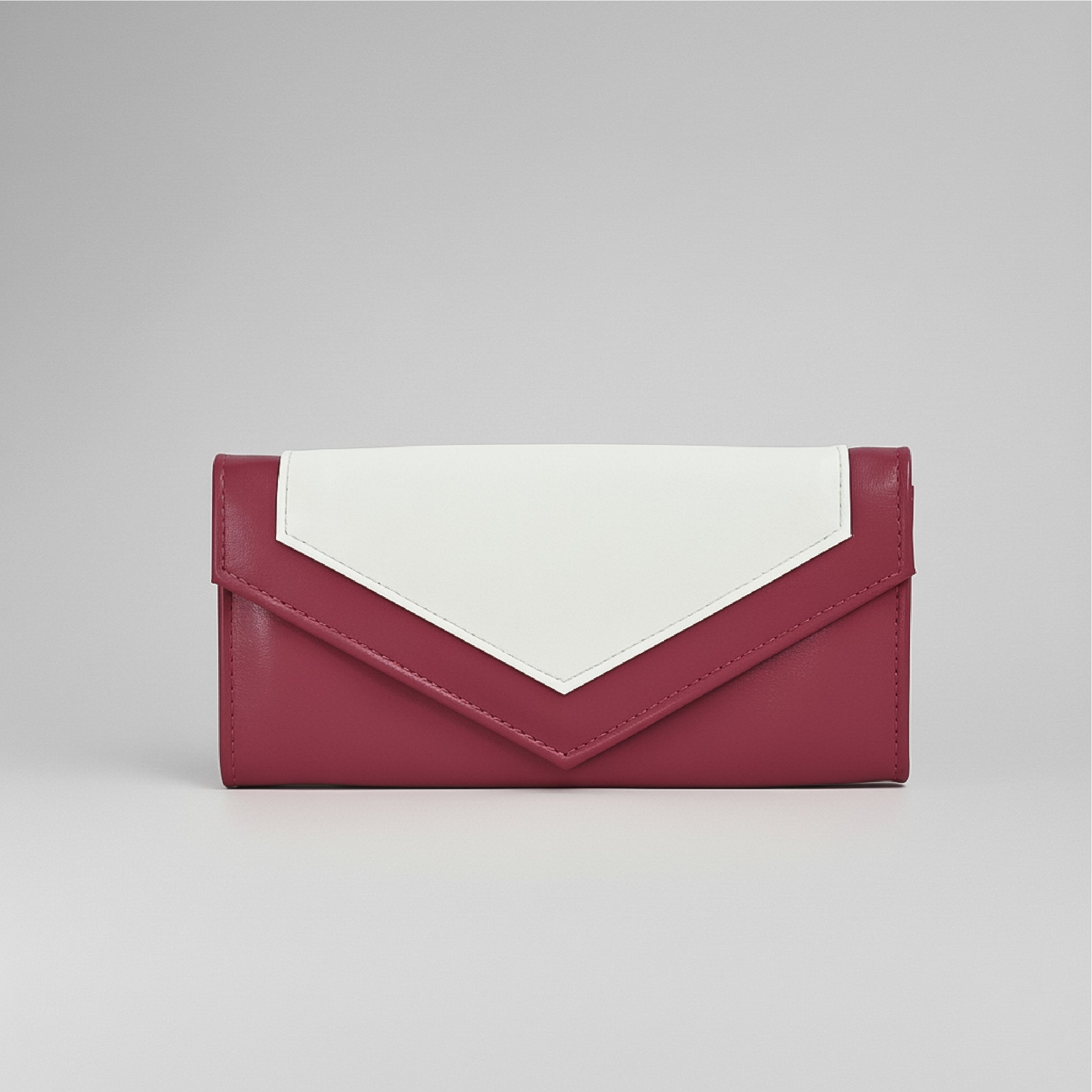 Two-Tone Wallet - Red and White