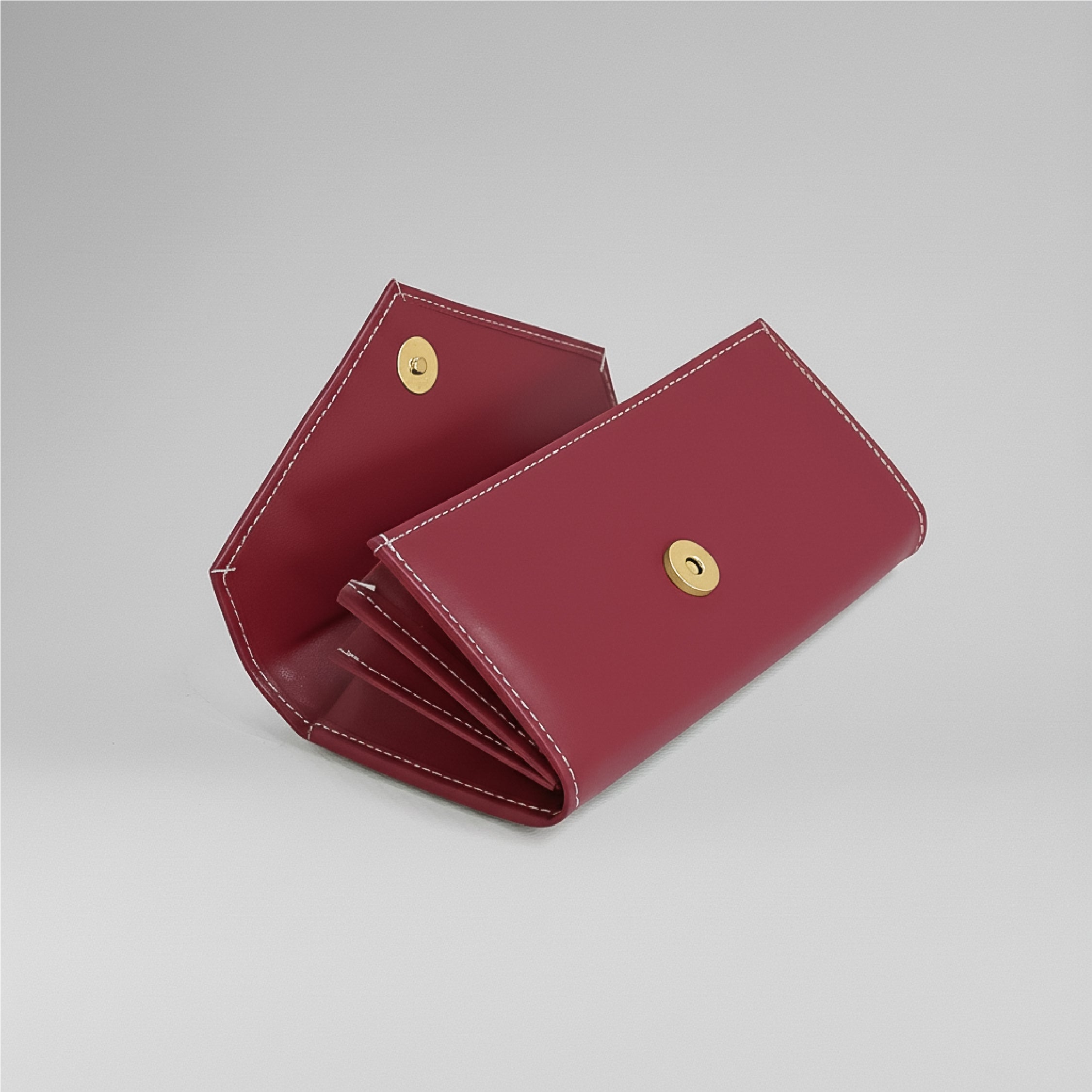 Two-Tone Wallet - Red and White