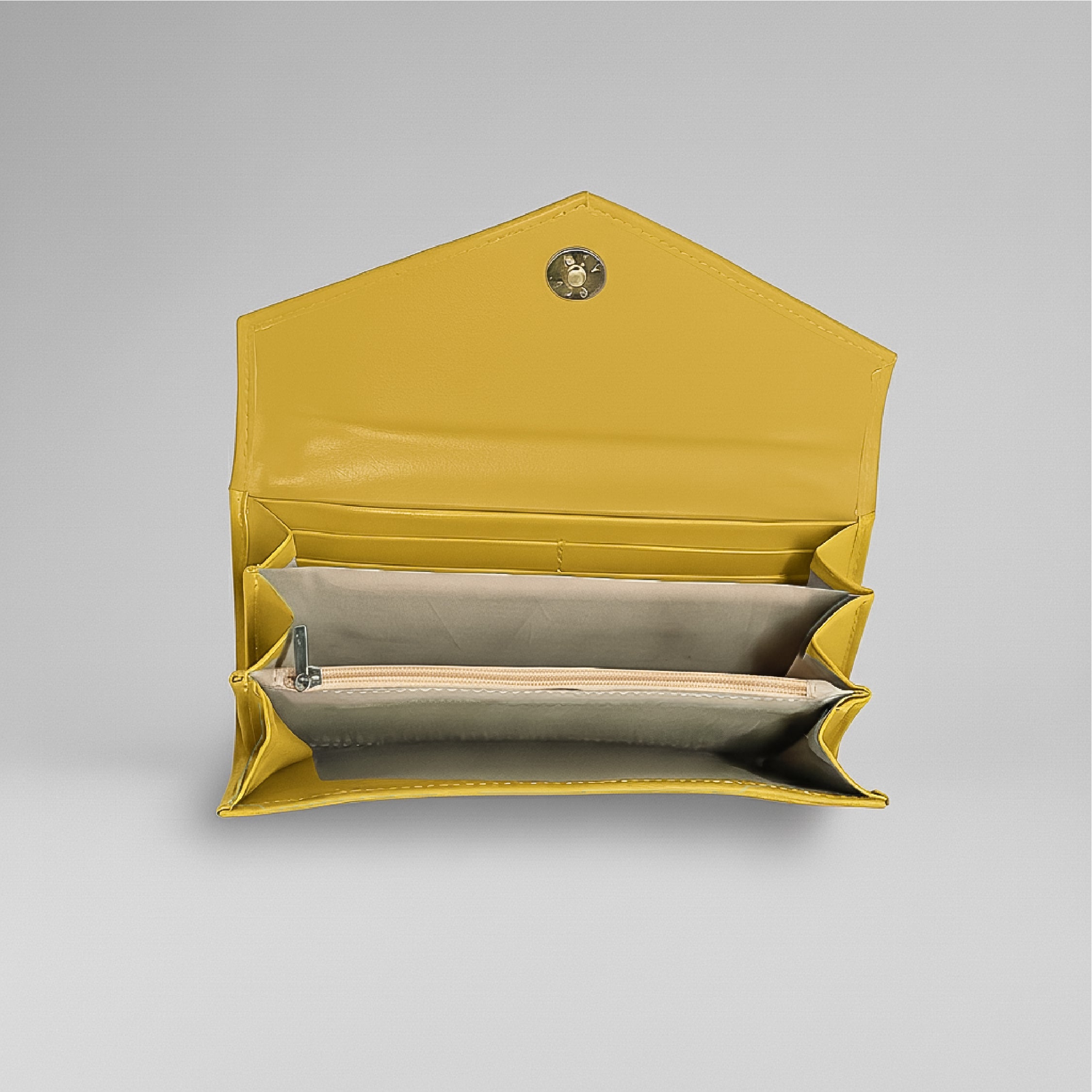 Two-Tone Wallet - Yellow and Off-White
