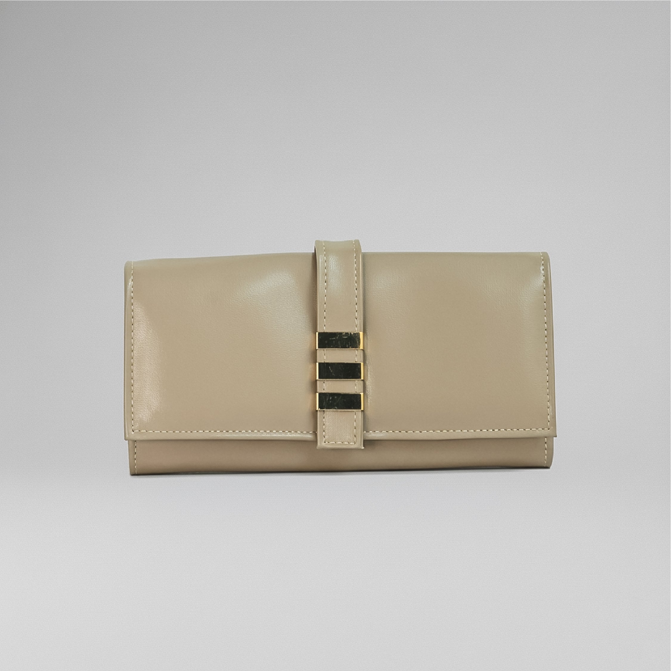 Flap Wallet - Beige