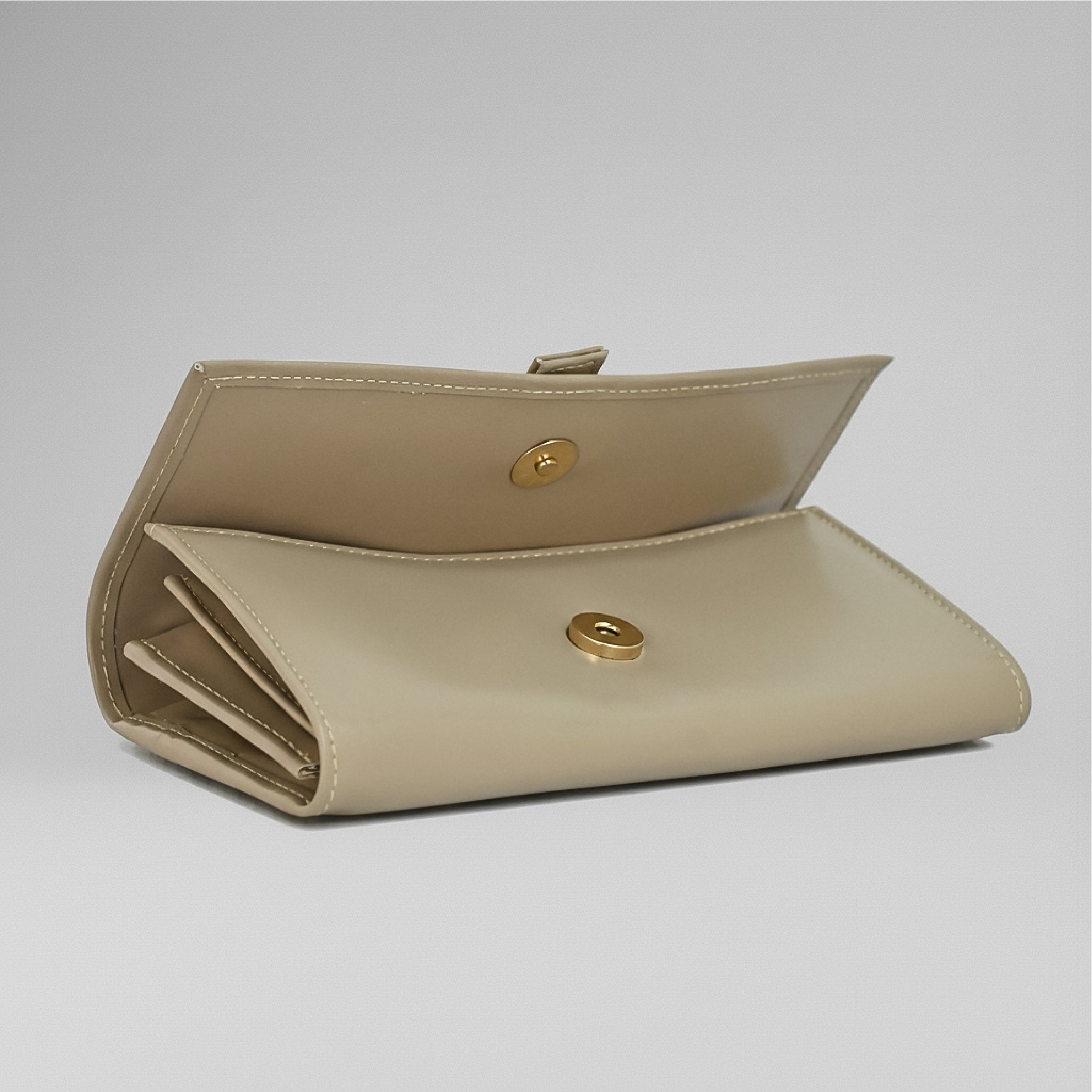 Flap Wallet - Beige
