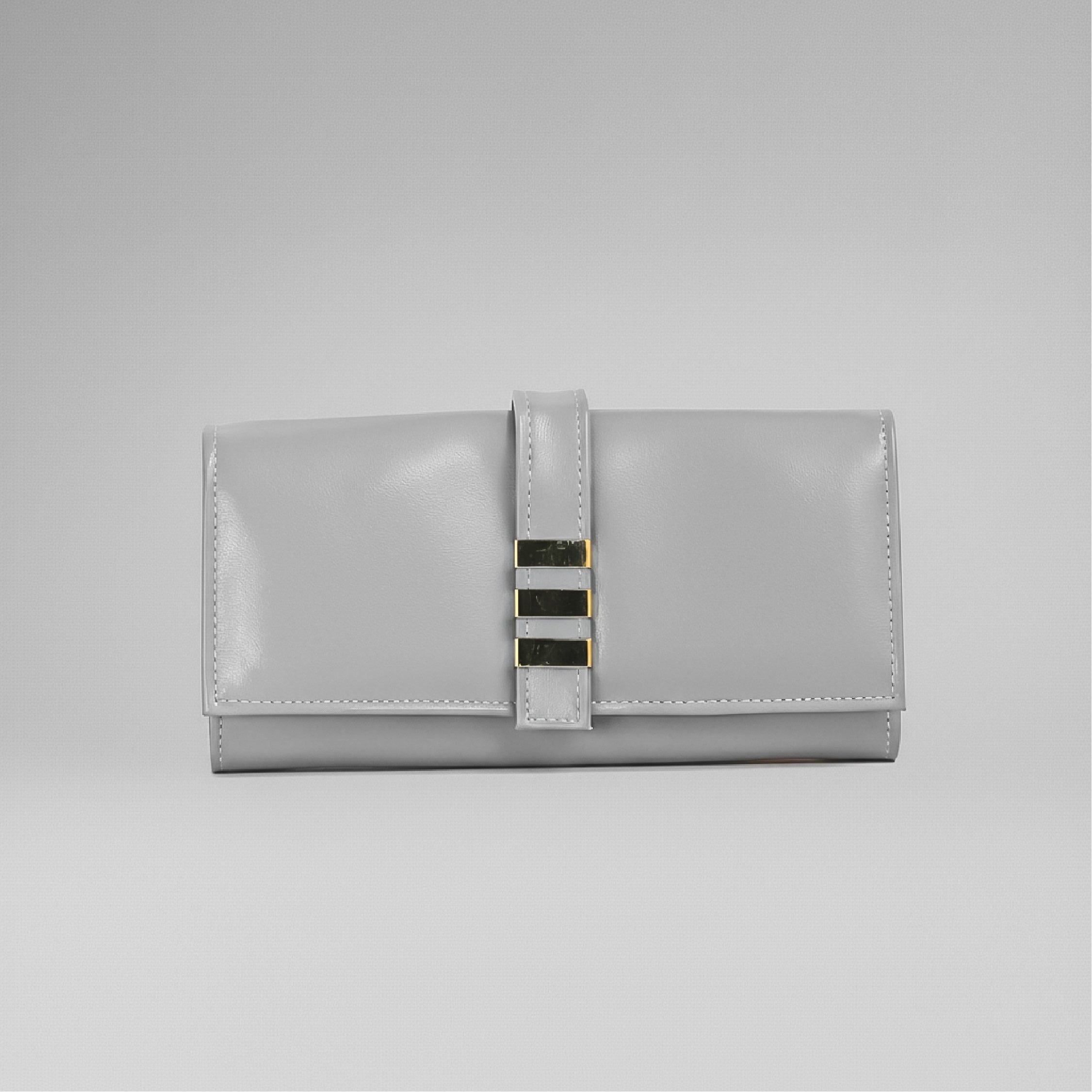 Flap Wallet - Silver Grey