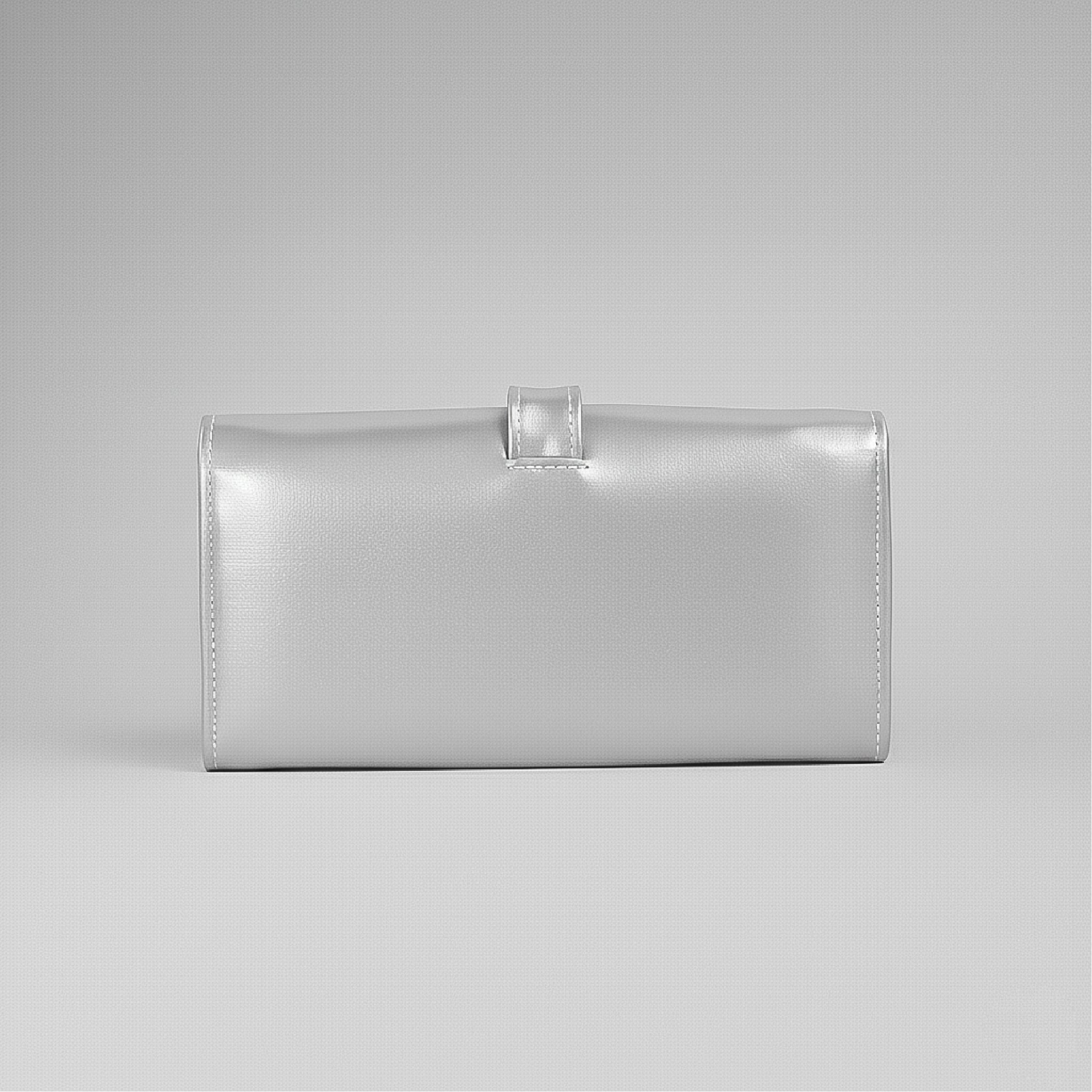 Flap Wallet - Silver Grey