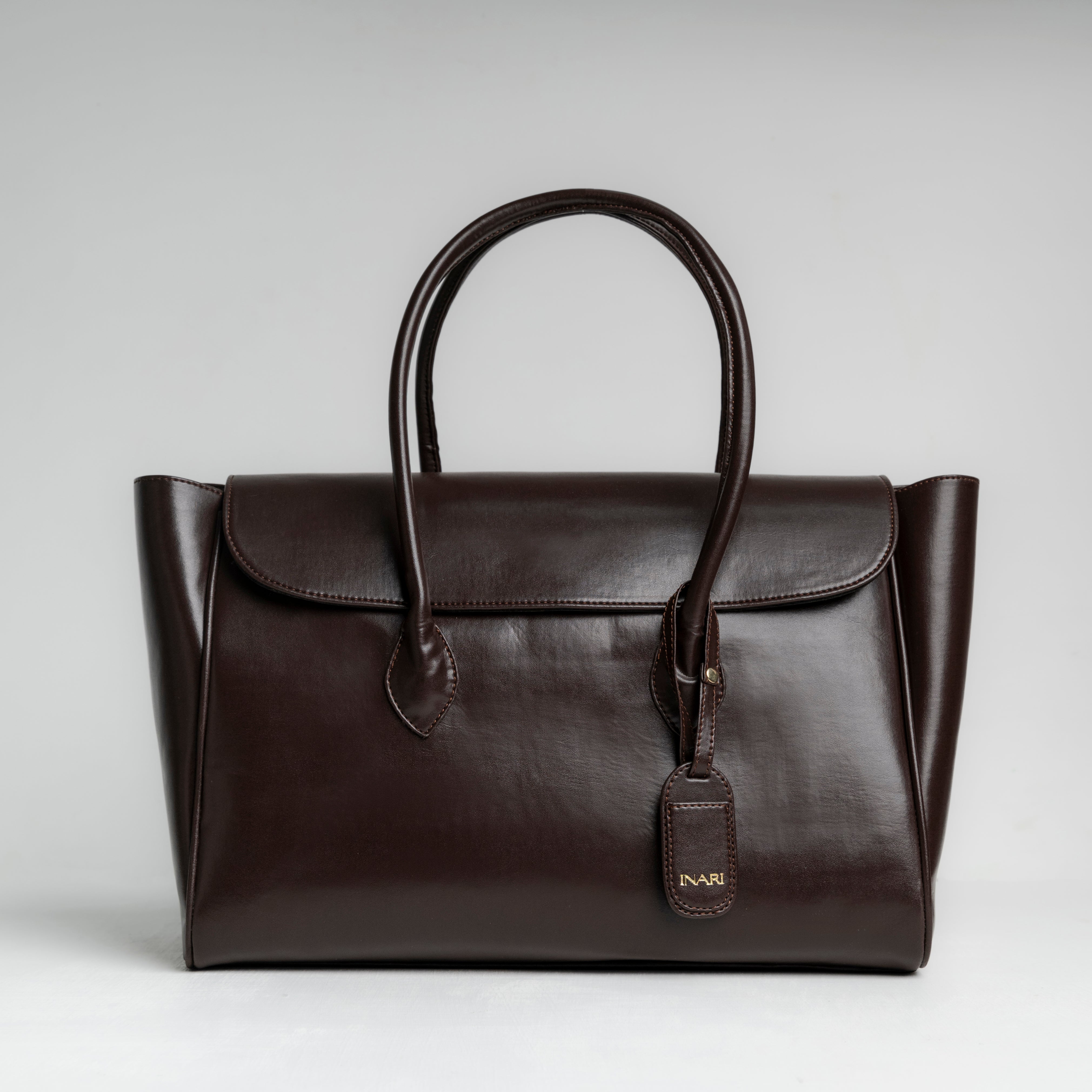 Office Tote - Chocolate Brown