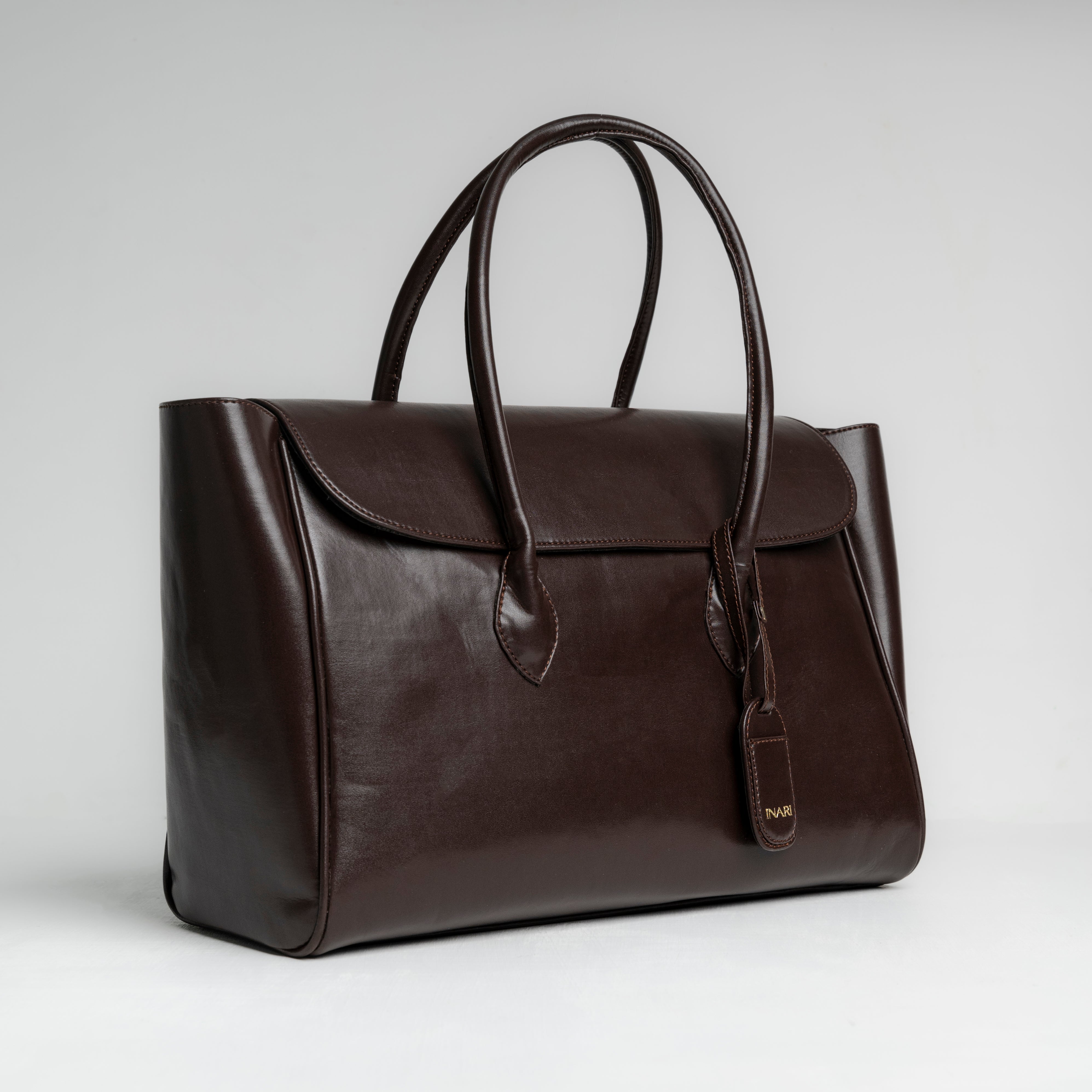Office Tote - Chocolate Brown