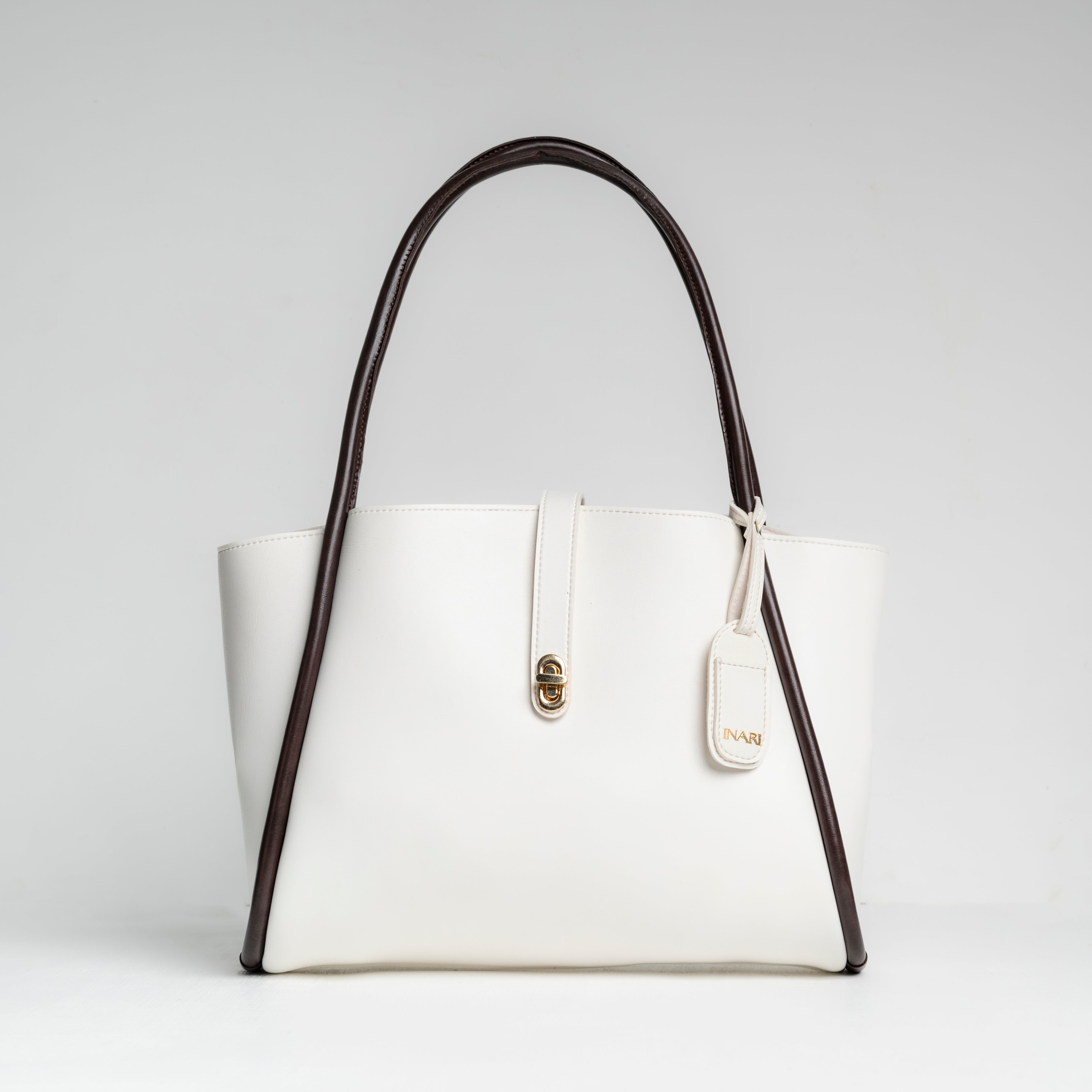 Block Tote - White