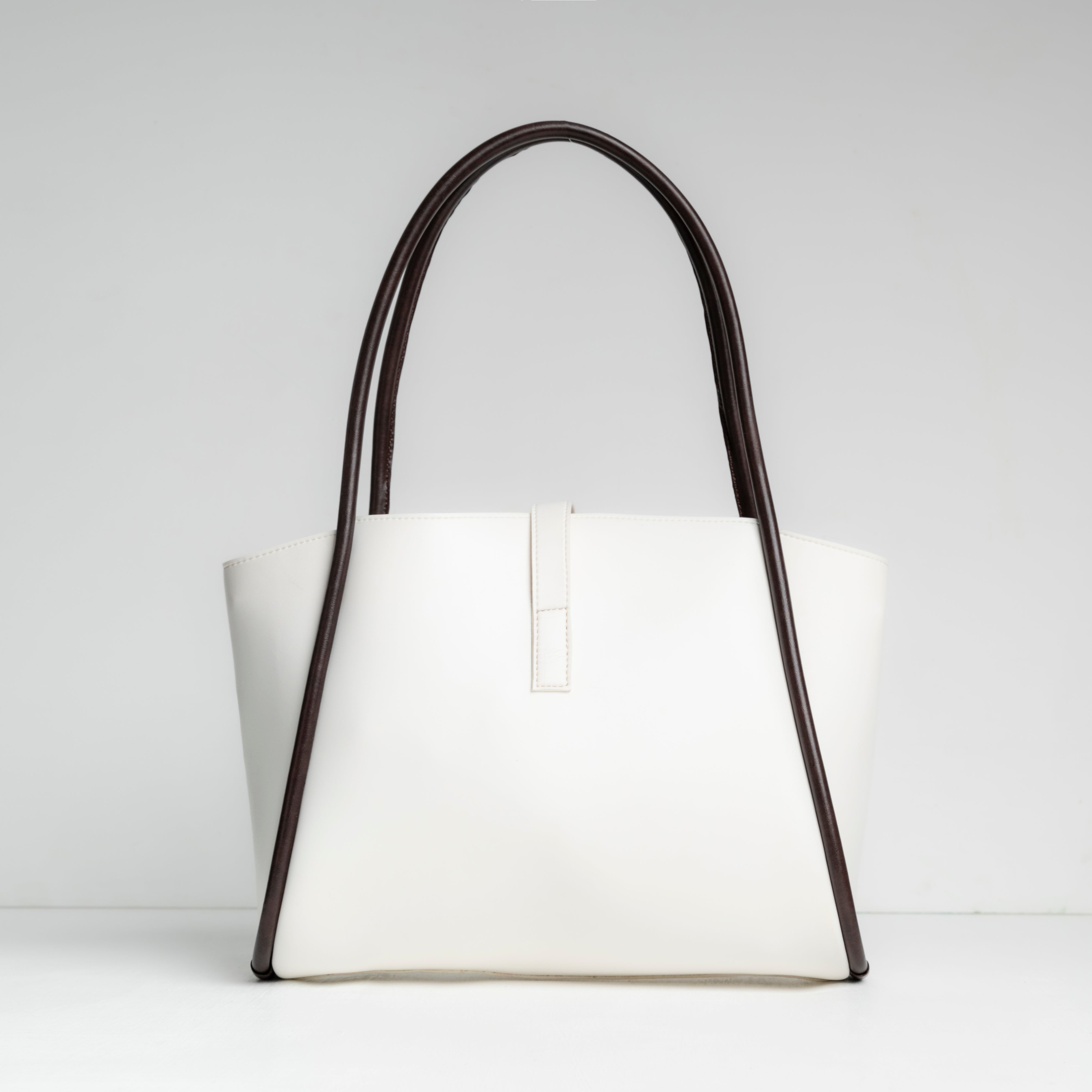 Block Tote - White