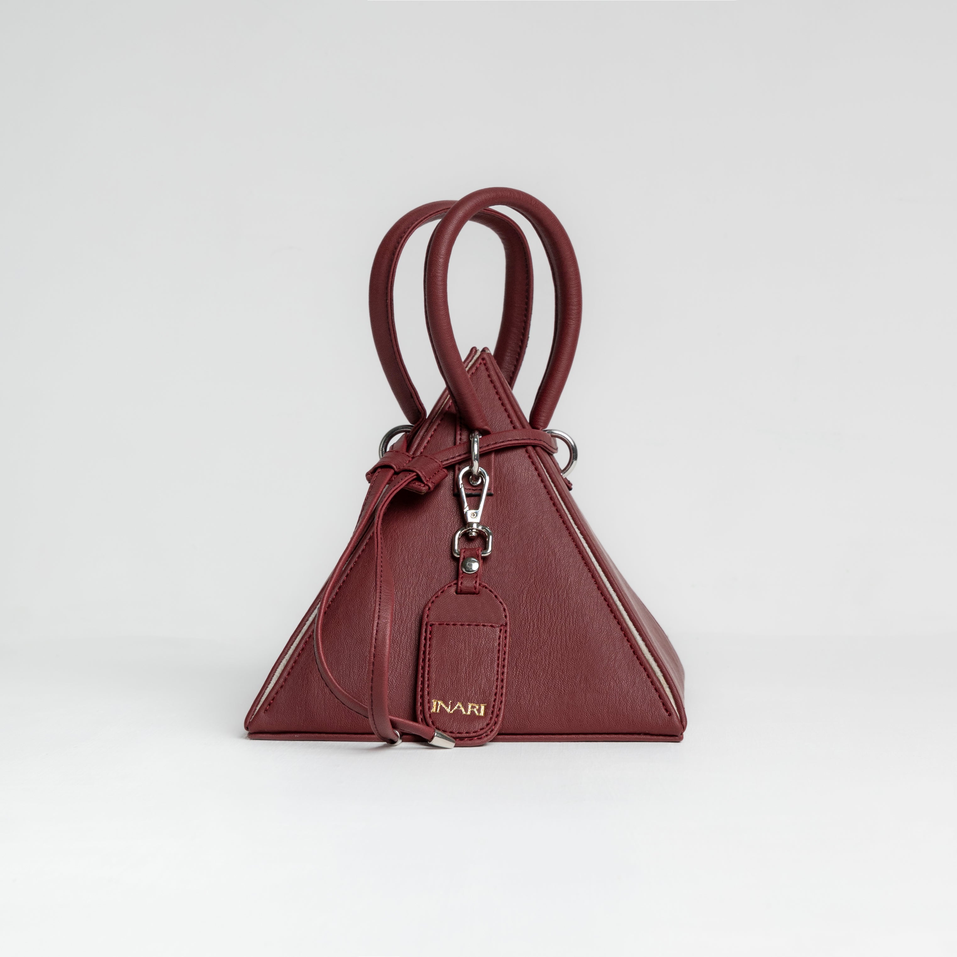 Pyramid Bag - Maroon