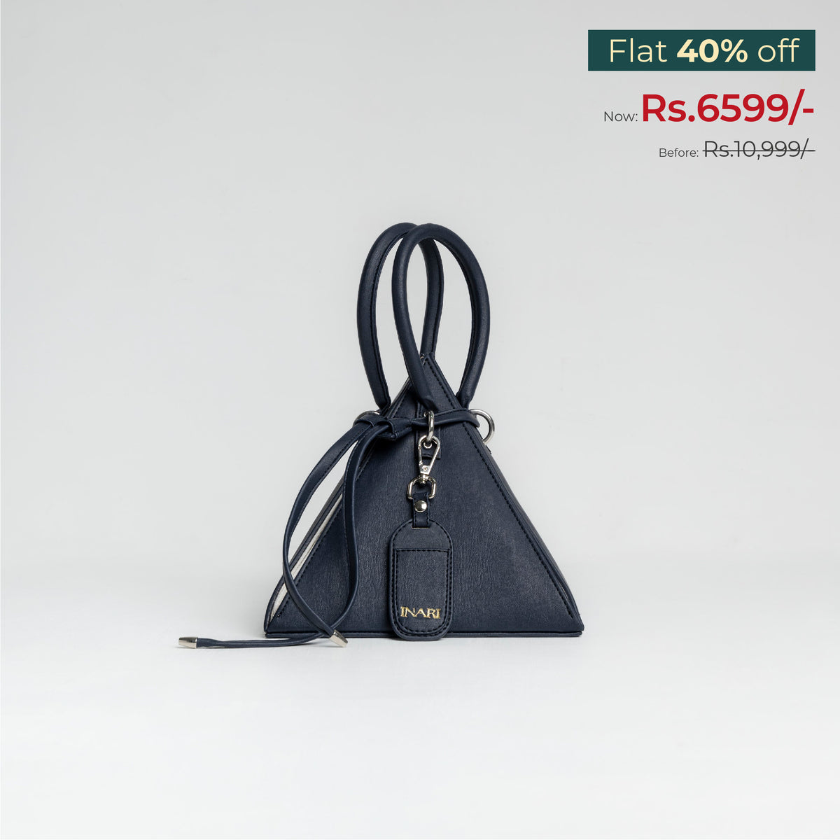 Blue Inlayer Bag Pyramid Bag - Deep Blue | Inari