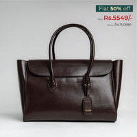 Office Tote - Chocolate Brown