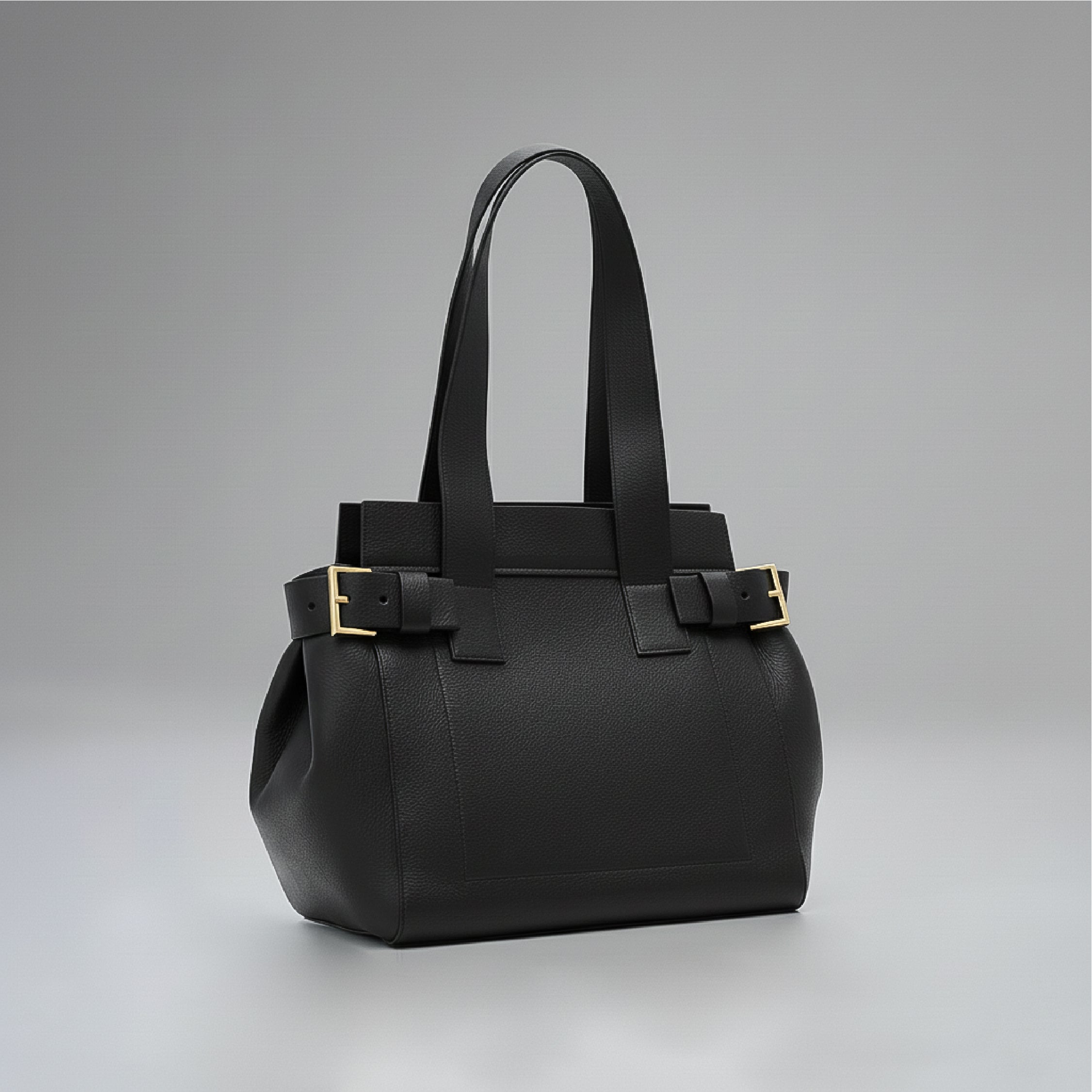 Belted Tote - Black
