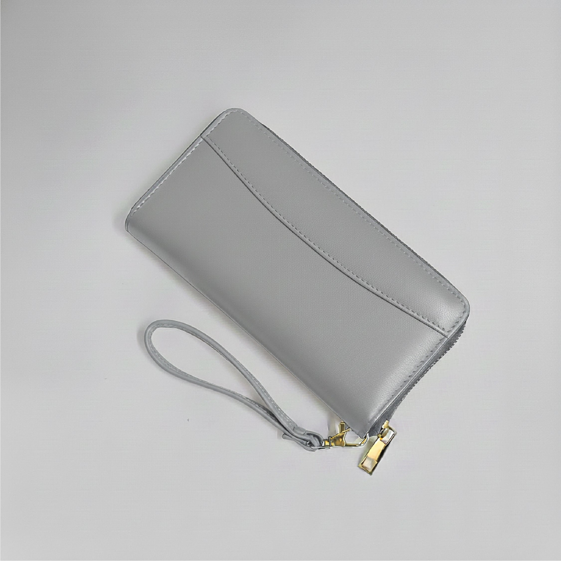 Zip Wallet - Metallic Silver