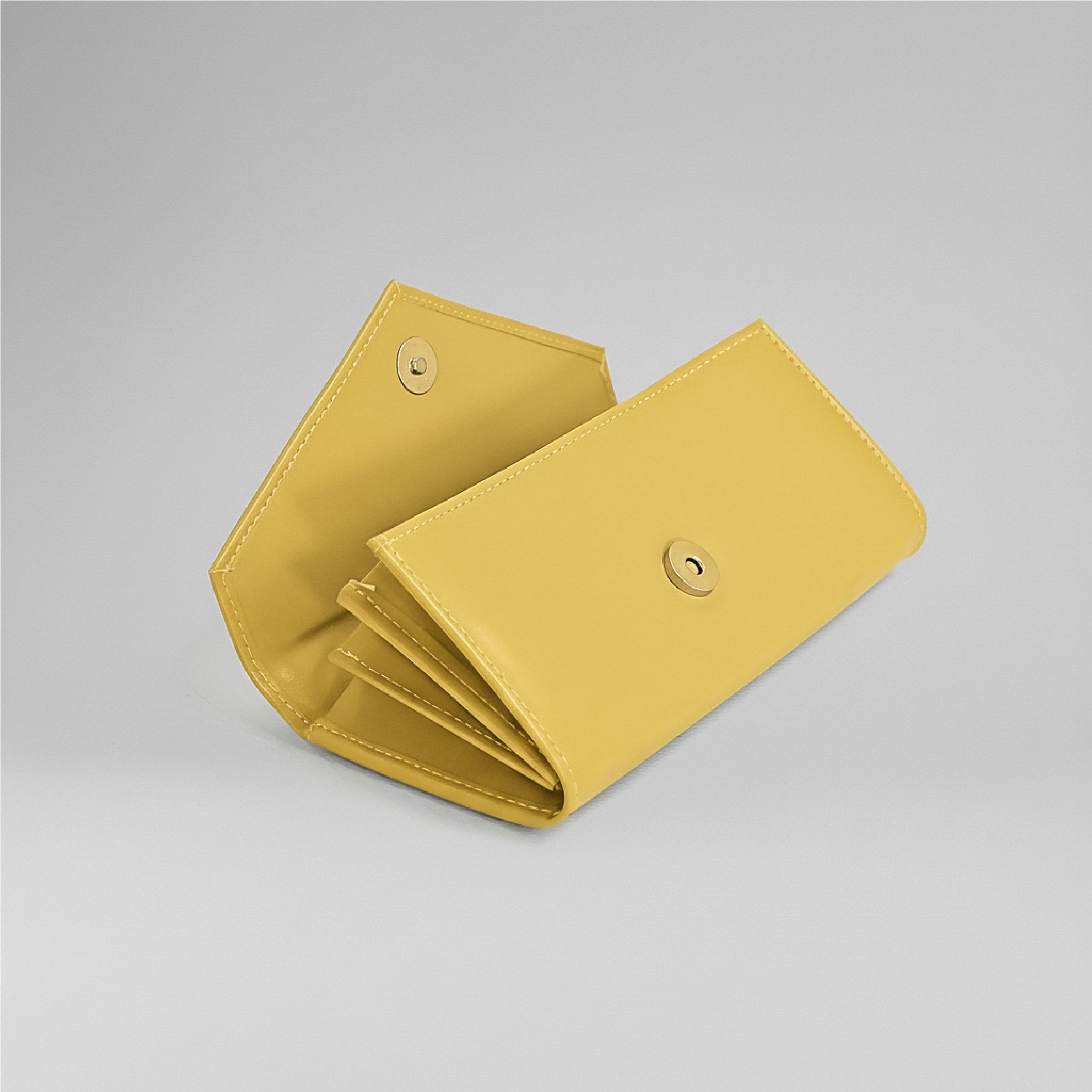 Two-Tone Wallet - Yellow and Off-White