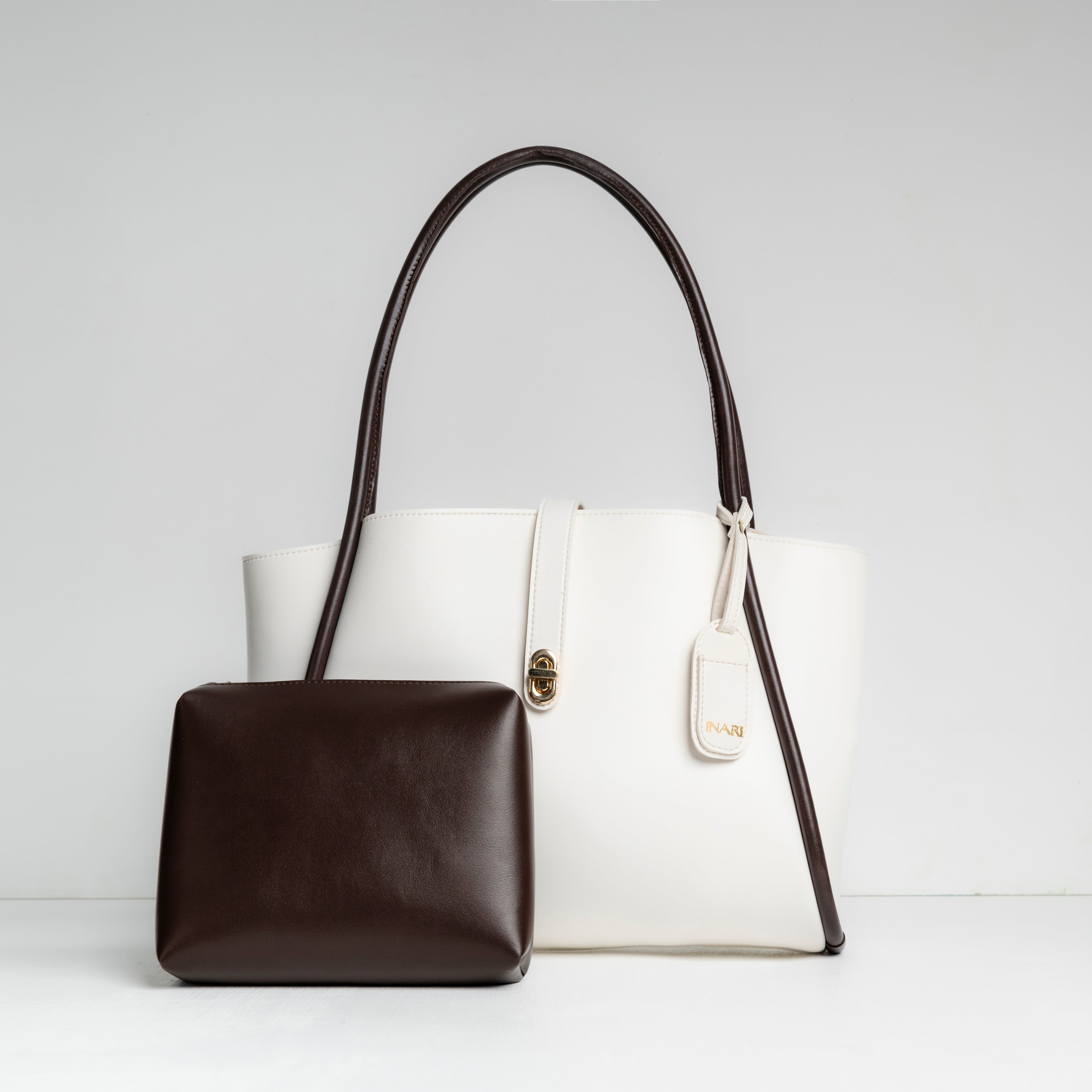 Block Tote - White