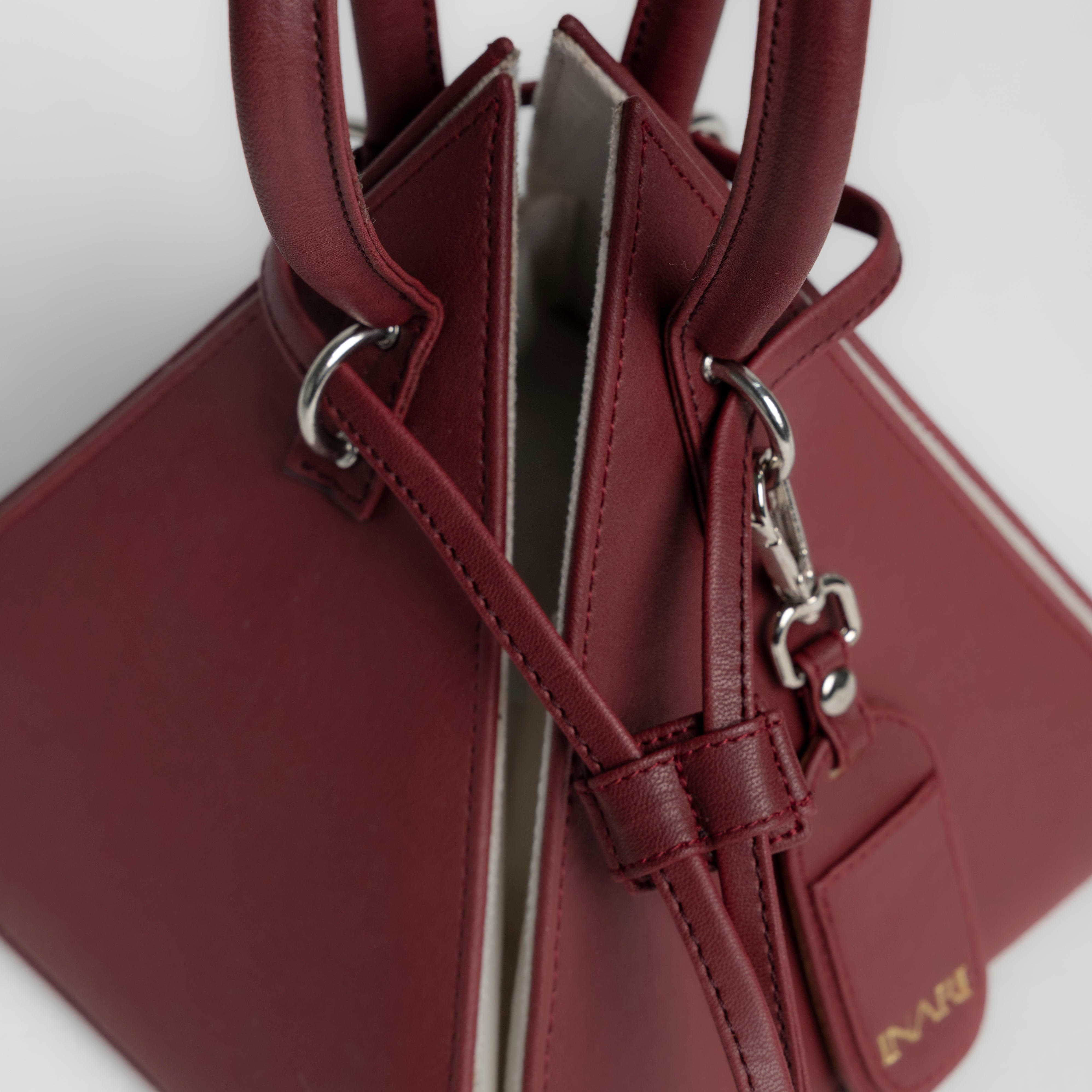 Pyramid Bag - Maroon